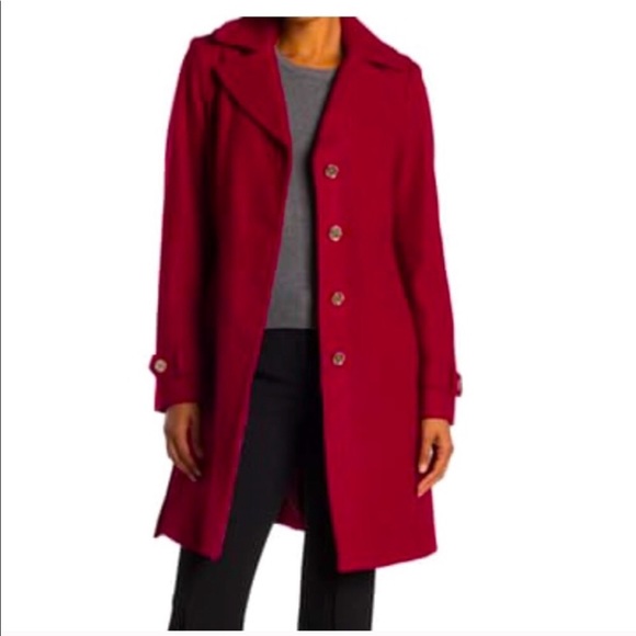 Michael Kors Jackets & Blazers - Michael Kors belted trench coat wool blend L